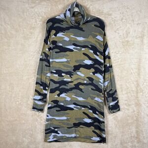 TART‎ Collections Camouflage Print Long Sleeve Turtleneck Dress Size S
